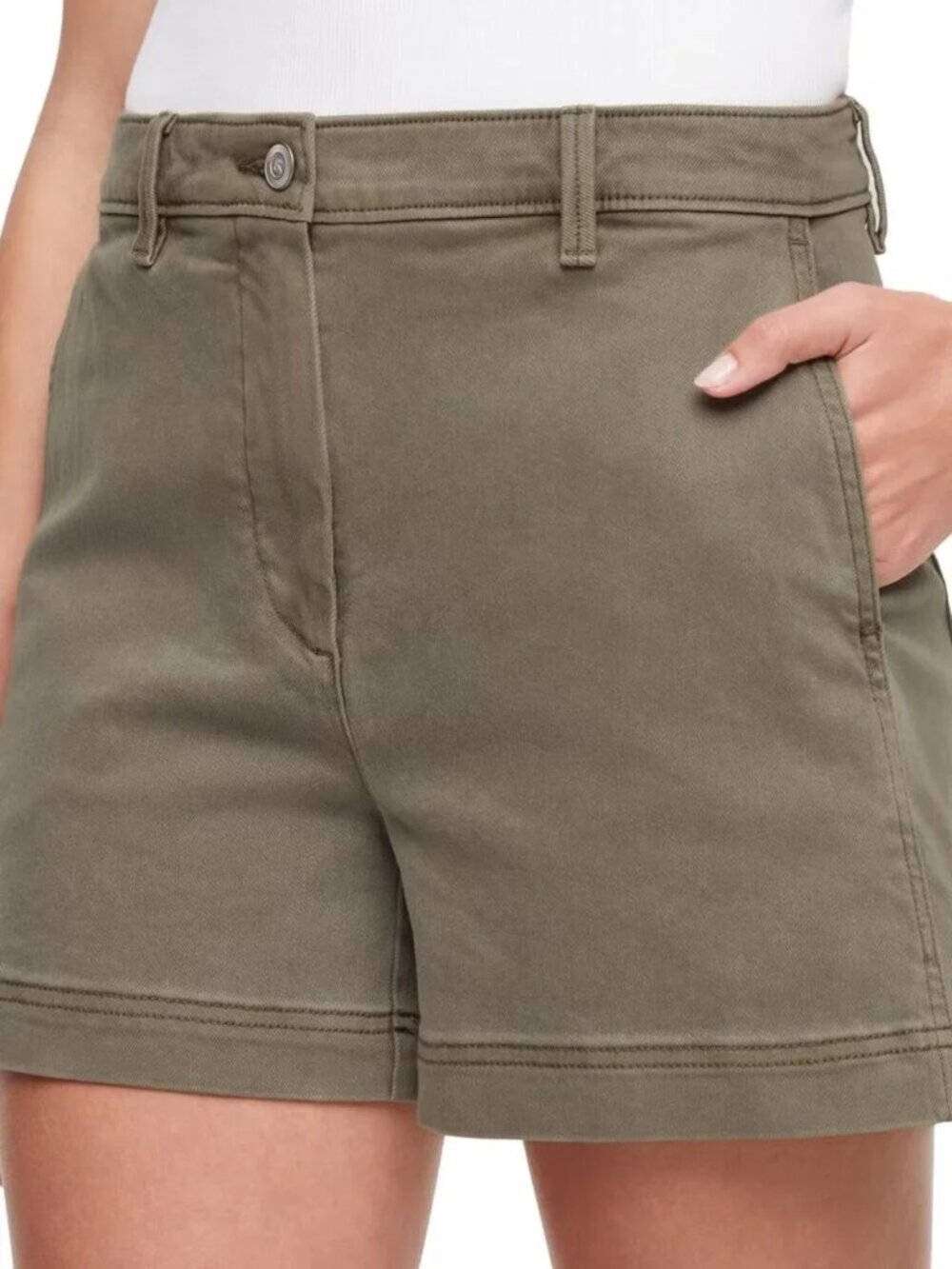 Banana Republic Women's Cotton Blend Short Green Inseam: 4" Size: 10, NWT